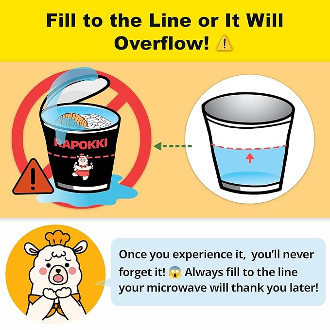 KINIKORA Premium Instant Rabokki Cup - Swicy Flavor, 2 Cups, Korean Ramen & Tteokbokki, Quick and Easy Street Food