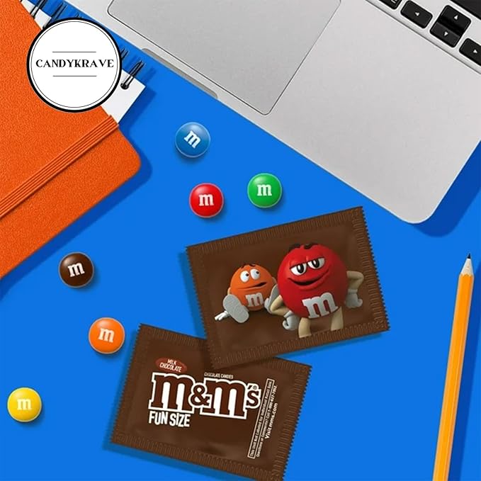 M n M's Milk Chocolate Candy - 2 lbs Bulk Pack - Individually Wrapped Fun Size Candy for Freshness - Colorful Delicious Sweets for Kids, Adults, Pantry, Office & Birthdays