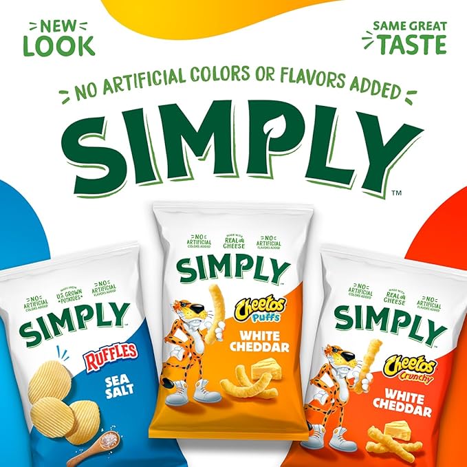 Smartfood Simply Variety Pack, White Cheddar and Sea Salt 0.5oz (36 Count)