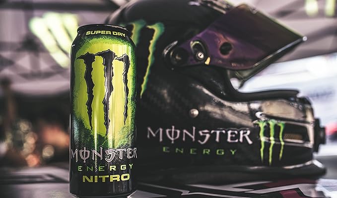 Monster Energy Nitro Super Dry, Maximum Strength, Energy Drink, 16 ounce | Pack of 15