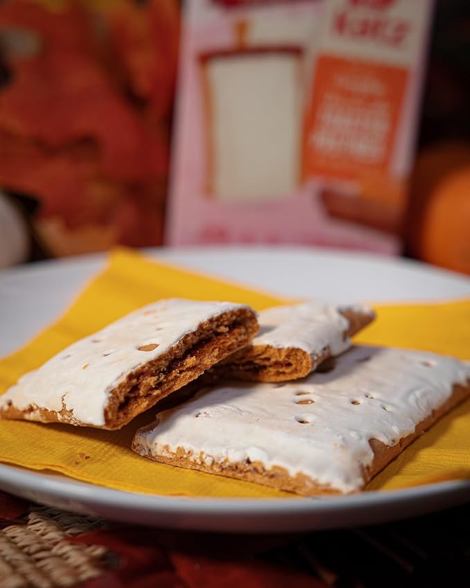 Katz Gluten Free Pumpkin Cheesecake Toaster Pastries. Limited Edition Fall Flavor Breakfast Snack. Free of Dairy, Peanuts, Tree Nuts, and Sesame, No Artificial Color. Kosher (2Pk)