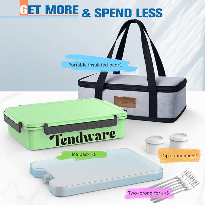 Chilled Portable Snackle Box Container Insulated Bag Keep Food Warm 12 Compartment Divided Serving Tray Reusable Ice Pack Road Trip Essentials for Charcuterie Snack Picnic Beach Birthday Gift