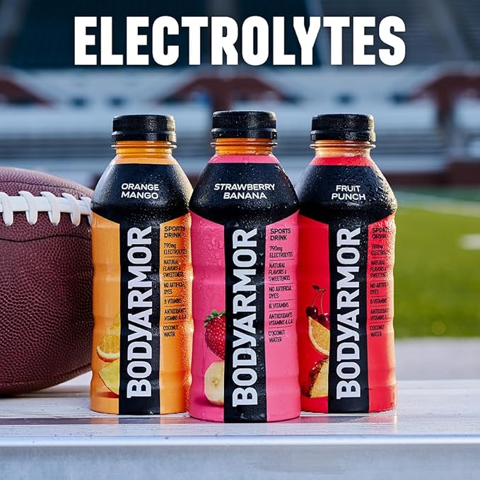 BODYARMOR Sports Drink, Strawberry Grape, Electrolyte Drink Hydration, 16 Fl Oz Bottles (12 Pack), Flavored Coconut Water with B Vitamins & Antioxidants