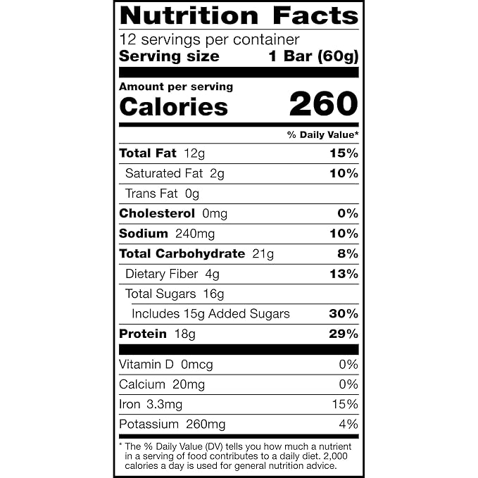 RXBAR High Protein Bars, Gluten Free, Protein Snacks, Strawberry Peanut Butter, 25.3oz Box (12 Bars)