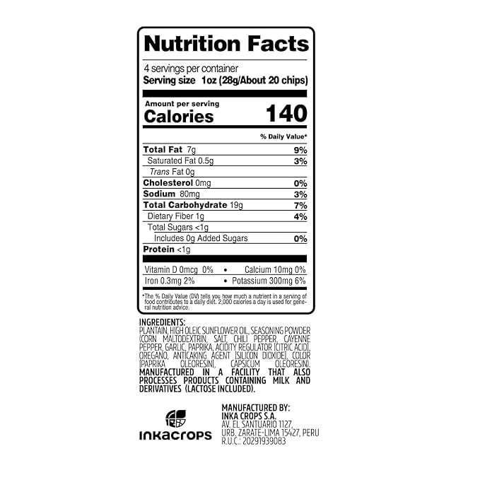 Inka Crops Chile Picante Plantain 4oz by Inka Crops (Pack of 12)