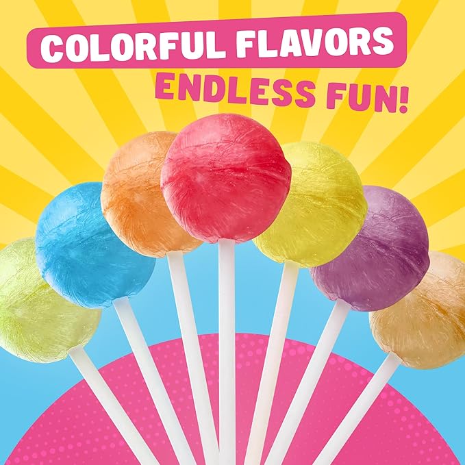Lollipops 2 lb – Bulk Bag, Suckers Hard Candy, Gluten Free Candies, Individually Wrapped Pops (124 Pieces)