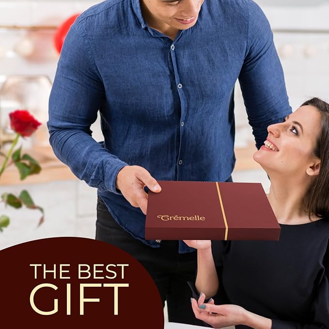 Cremelle Chocolate Gift Box, 20 Pieces Collection of Valentine's Day Chocolate Gift Basket, Perfect Chocolates Assortments for Any Occasion, Holidays, Birthdays, Anniversaries, Corporate Gourmet Gifts Baskets and More