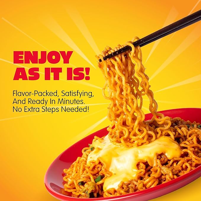 Mi Sedaap Korean Cheese Buldak Spicy Chicken Instant Noodles (Pack of 5)