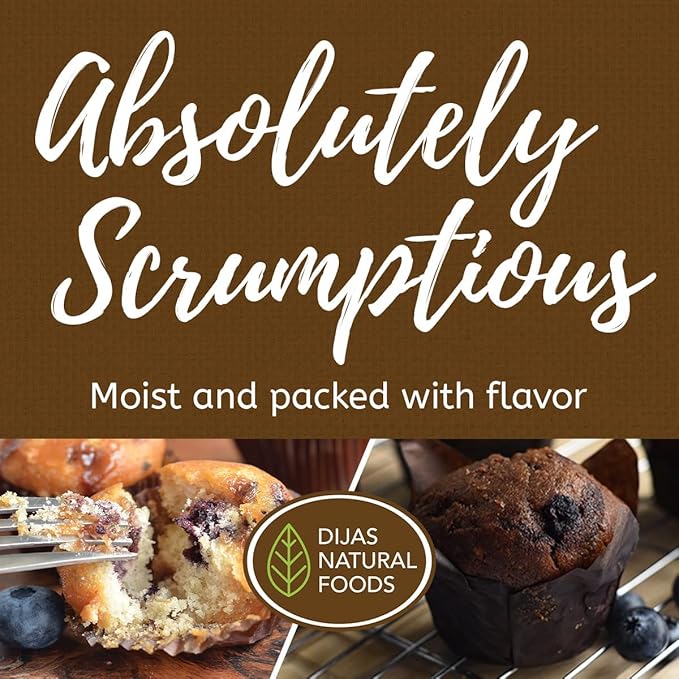 DIJAS Natural Foods Plant-Based 36-Vegan Mini Muffins ONLY $0.97-oz! Natural and Preservative Free Ingredients, Delicious Snack and Breakfast (36 Muffins) (Banana)
