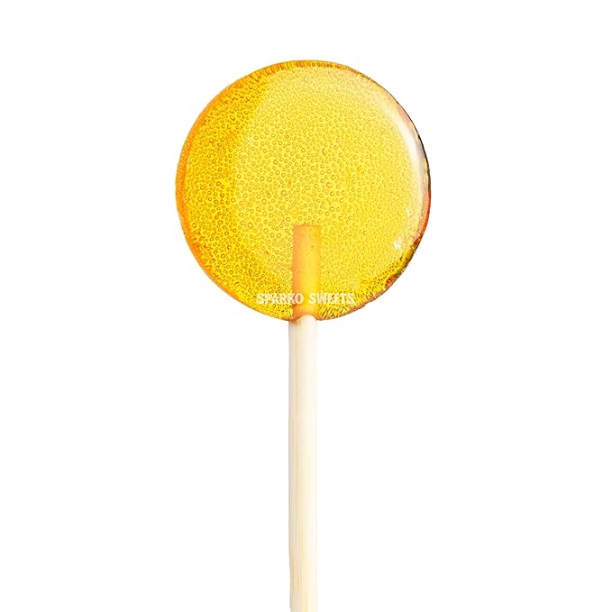 Sparko Sweets All-Natural Honey Lollipops, No Artificial Ingredients, No Corn Syrup, Made in USA, 16 Count Gift Pack, 1.4” Diameter – Ideal for Tea, Throat Soothing & More