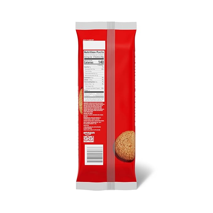 Amazon Saver, Dunking Oatmeal Cookies, 12 ounce (Previously Happy Belly, Packaging May Vary)