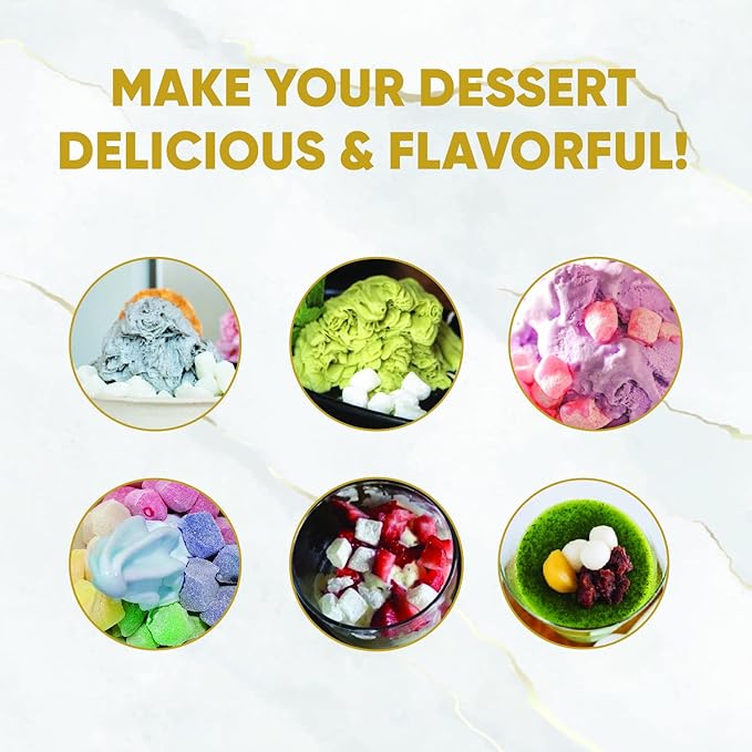 Fanale Mini Mochi Sweet Rice Cake | Original Flavor | White Color Snack for Frozen Yogurt Toppings Ice Cream Toppings Shaved Ice Toppings 300g | 10.6oz | 0.7lb MOC001