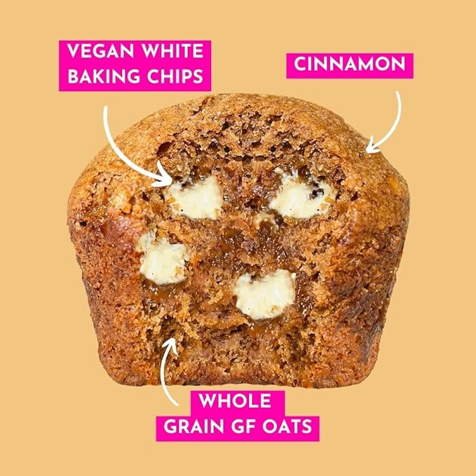 GoNanas Cinnamon Roll Banana Bread Mix, Vegan, Gluten Free Healthy Snacks. Oat Flour Bread or Muffin Mix. Women Owned, US Ingredients, Dairy Free, Nut Free, Delicious Snacks (3 Pack)