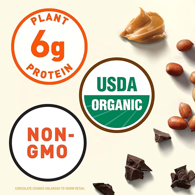 CLIF Nut Butter Bar - Chocolate Peanut Butter - Energy Snack Bars - Non-GMO - USDA Organic - Plant Based - Low Glycemic - 1.76 oz. (5 Pack)