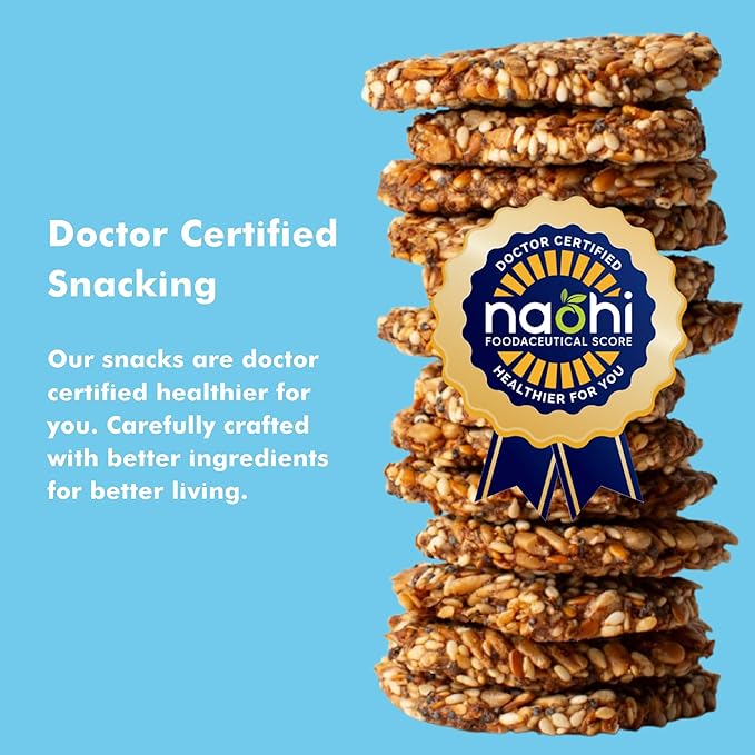 Super Seed Crackers, Gluten Free & Keto Friendly Healthy Snacks, Vegan, Zero Sugar, Paleo & Diabetic Friendly, Nut Free, 20g High Protein, 18g High Fiber, 3.56oz Each, 3-Pack, Original