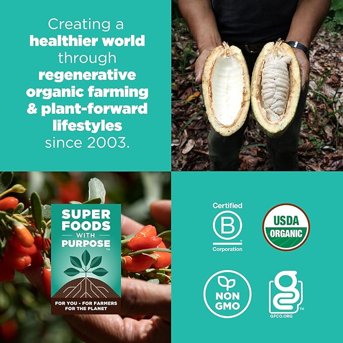 Navitas Organics Cacao Goji Superfood+ BITES – Power Snacks – All Natural Plant Based – Clean Energy & Nutrition – USDA Organic, Non GMO, Gluten Free, Soy Free, Kosher, Vegan (8oz. Bag 11 Servings)