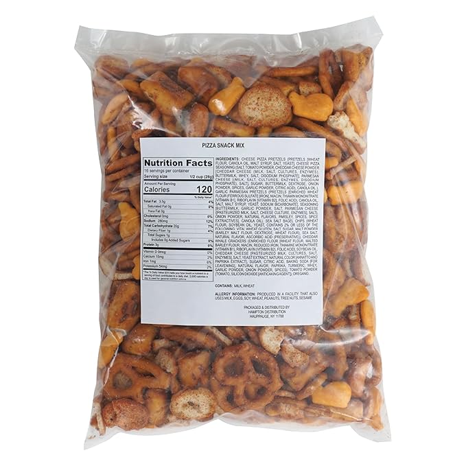 Pizza Snack Mix, 2 Pound Bulk Bag, Hampton Distribution