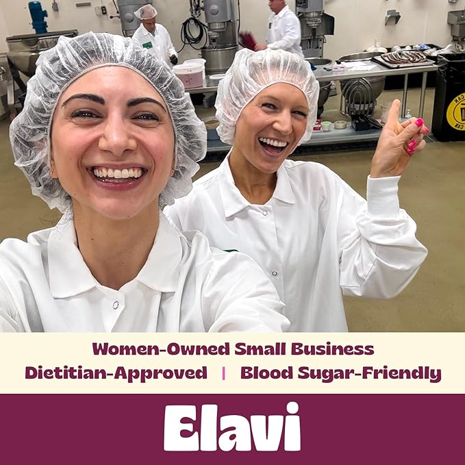 Elavi Protein Brownie, 11g Protein, Non-Dairy, Vegan & Gluten Free, Delicious Guilt-Free Snack | No Artificial Flavors, No Added Sugar, No Sugar Alcohols, High in Fiber (Chocolate Fudge)