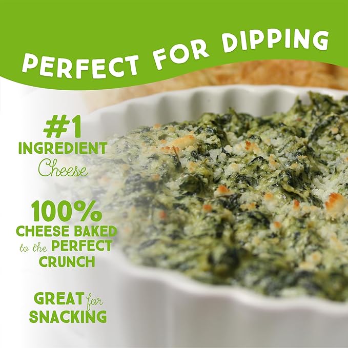Whisps Cheese Crisps Parmesan Cheese | Protein Chips | Healthy Snacks | Protein Snacks, Gluten Free, High Protein, Low Carb Keto Food (6 Oz, 2 Pack)