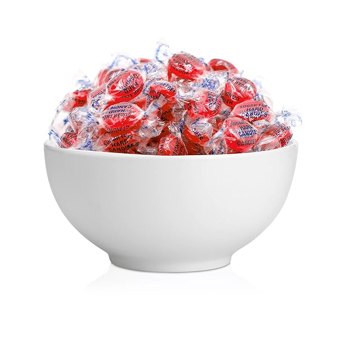 Sugar-Free Cinnamon Discs Hard Candy - 1 Pound Pack (About 80 Count) - Individually Wrapped