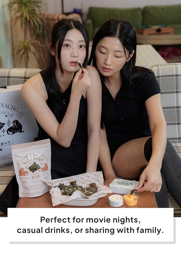 Korean Food SEA*ART Chilli Crab Flavored Seaweed Nachos – 40g (1.41oz) Zipper Pack – Bold Chilli Crab Kick, Crispy & All-Natural, 100% Vegan Fusion Gourmet Sea Vegetable Treat