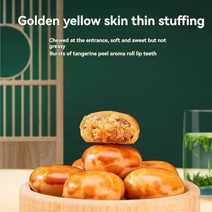 Tangerine Peel Tea Cake 8.1oz/230g，mini muffins，Baked pastries，Delicious breadcakes and pastries，Exquisite packaging, approximately 18 small cakes