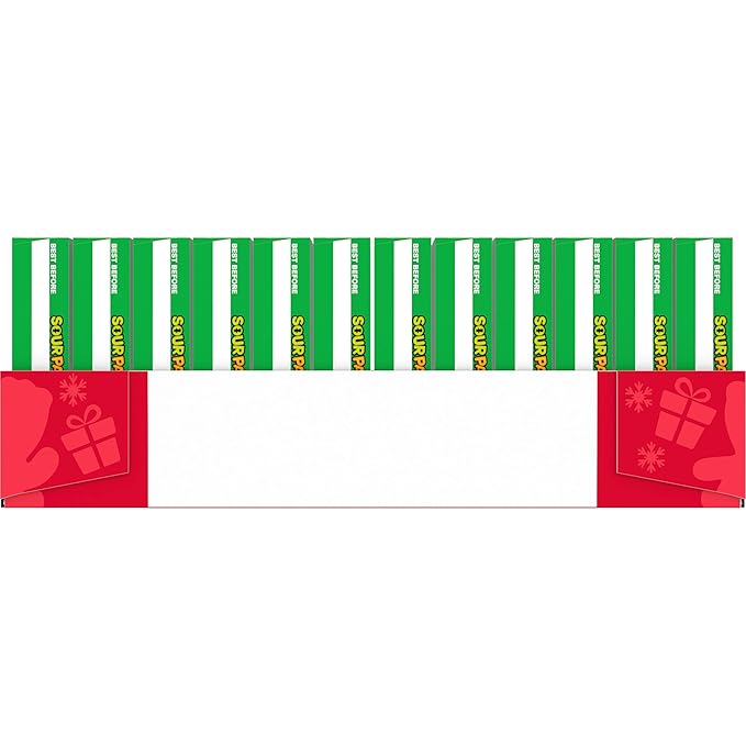 SOUR PATCH KIDS Red & Green Soft & Chewy Holiday Candy, Bulk Candy, 12 - 3.1 oz Boxes