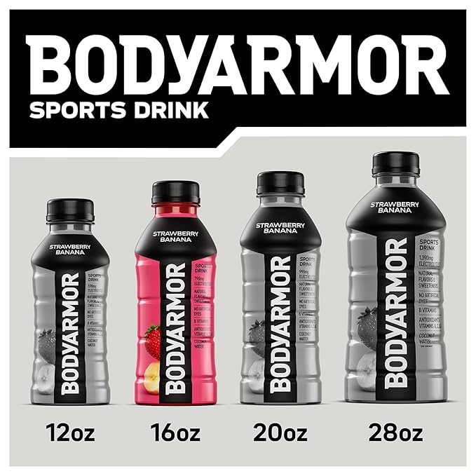 BODYARMOR Sports Drink, Orange Mango, Electrolyte Drink Hydration, 16 Fl Oz Bottles (12 Pack), Flavored Coconut Water with B Vitamins & Antioxidants