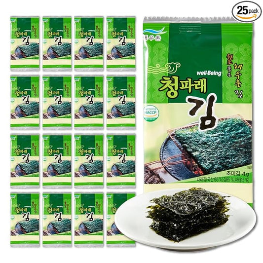 KIM'S TABLE- Sea Salt - Organic Roasted Seaweed Sheets - Keto Vegan Gluten Free - Great Source of Iodine & Omega 3’s - Healthy On-The-Go Snack for Kids Adults (Pack of 15 (0.18 lb))