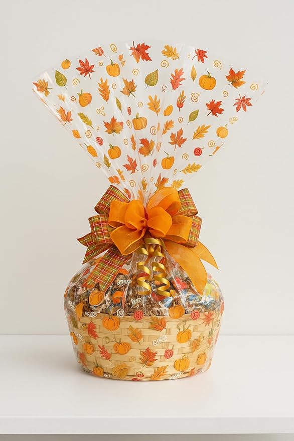 Handcrafted Gift Basket with Chocolates, Cookies, Snacks & Candy. Perfect for Birthdays, Sympathy, Holidays, Clients & Thank You Gifts (Upgrade: $84.99, Thanksgiving)