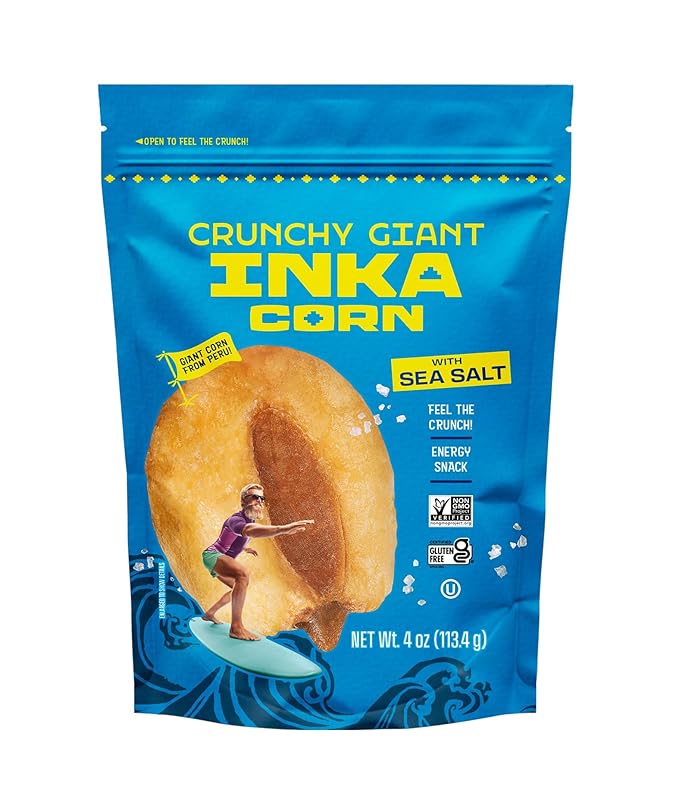 Inka Corn Nuts, Gluten Free Roasted Giant Corn, Original Flavor, 4-Ounce (Pack of 12)
