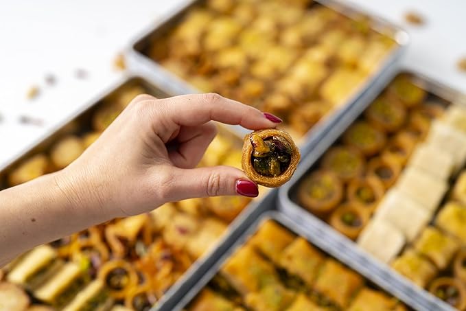 Al Bohsali 1870 Premium Mediterranean Assorted Baklava Mix – 53-Piece Luxury Pastry Collection | Handcrafted Since 1870