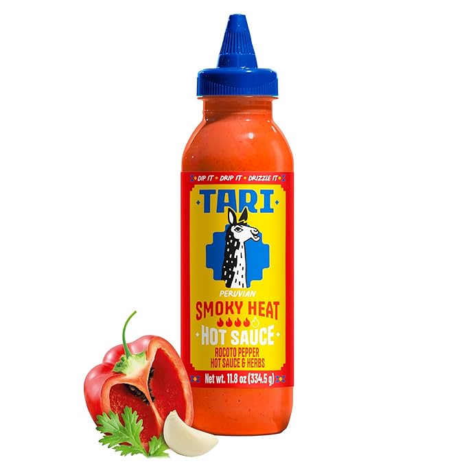 Tari Hot Sauce - Smoky Heat - Smoky & Spicy Kick - Game Day Favorite - 11.8oz