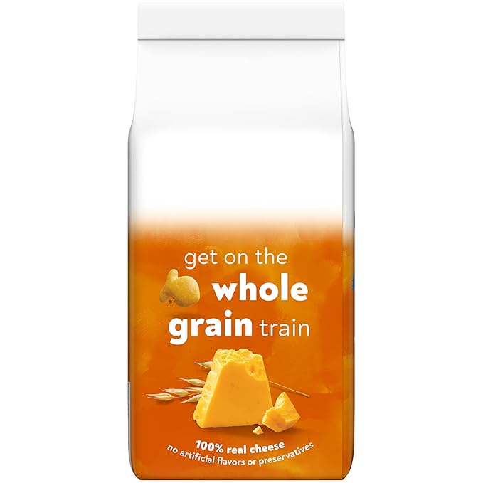 Goldfish Baked with Whole Grain Cheddar Cheese Crackers, 6.6 Oz Bag (Pack of 3)