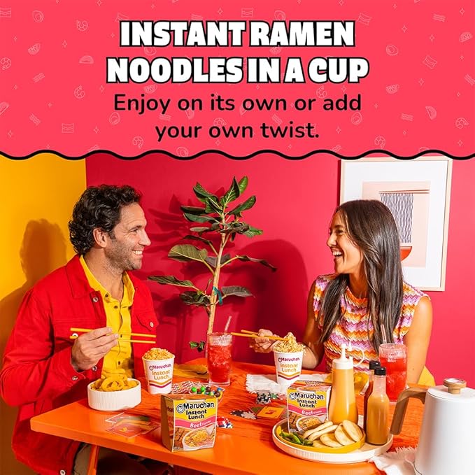 Maruchan Instant Lunch Beef, 2.25 Oz, Pack of 12