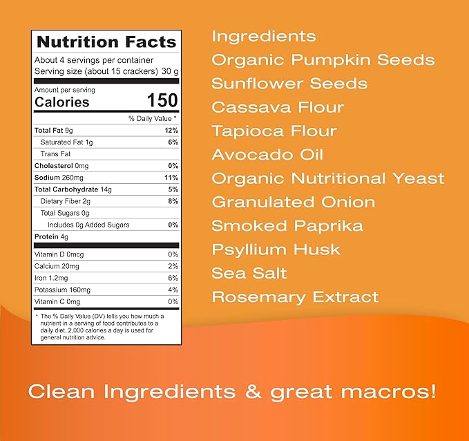 Foodies PumThins Smokey Chedda Pumpkin Seed Crackers, Gluten Free, Grain Free, Low Carb, No Seed Oils, High Protein, Clean Ingredients, 4.25 oz (3-Pack)