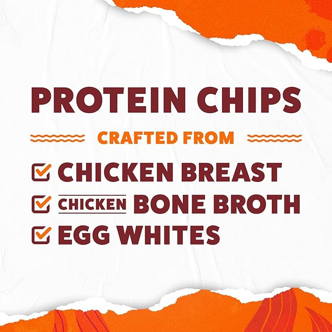 WILDE Chips, High Protein Snacks for Adults, Keto Chips, Gluten Free, Low Carb Snack Box Made with Real Ingredients, Buffalo Style