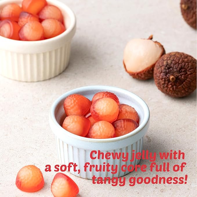 COELO Peelable Lychee Gummy 67g x 3Pack (Total 7.09oz) | 4D Tropical Peeling Candy Filled Rich Fruits Flavored Jelly | Soft Filling, Fun Chewy Shareable Treats | Party School Office Snack 리찌젤리 K-Food