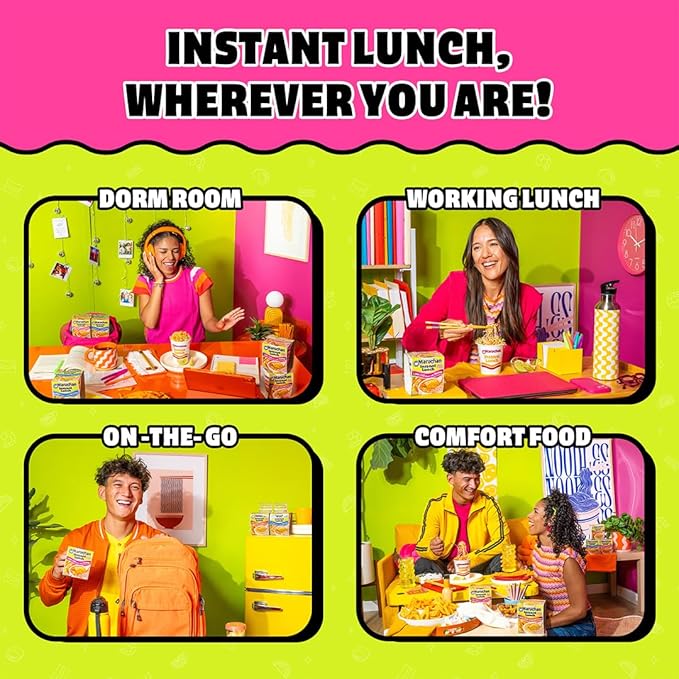 Maruchan Instant Lunch Ramen Noodles, Lime Chili with Shrimp – Japanese-Style Instant Noodle Soup, Quick & Easy Meal – 2.25 Oz Cup, Pack of 12