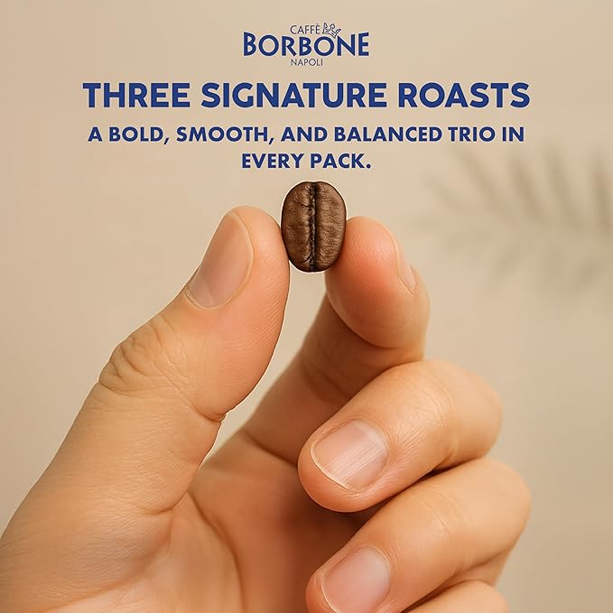 Caffè Borbone Variety Pack Coffee Pods (30 Count) – House, Breakfast & Italian Roast Blends for a Smooth, Bold & Balanced Brew – Single Serve Coffee Pods Compatible with K-Cup Brewers