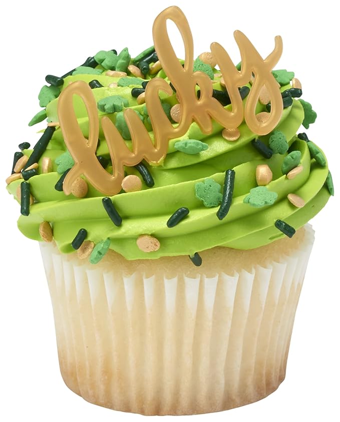 DecoPac Green Sprinkles | Extra Large 26oz Pack | Cake Sprinkle Mix, Fancy Sprinkles For Cake Decorating, Handheld Container, Candy Sprinkles, Cake Sprinkles - Dark Green
