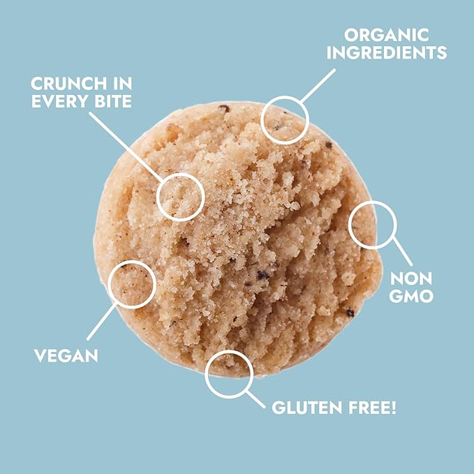 Bakeology Vegan Cookies- Vanilla Chai Gluten Free Crunchy Mini Cookie Bites, Dairy Free, Non-GMO, 0g Trans Fat, Plant Based Dessert Sweets, Made with Coconut Oil & Pure Ingredients