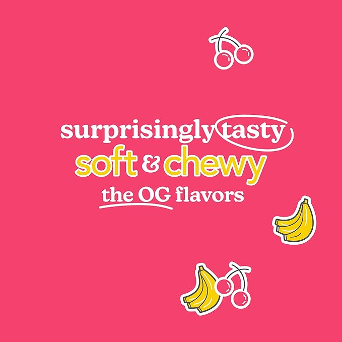 Love + Chew Superfood Soft Baked MINI Cookies, Banana Bread & Cherry Almond, Plant Based Cookie With Almonds, Fruit, & Chia Seeds for Kids & Adults, Vegan Snacks, Gluten Free, Paleo, Non GMO, 16 Pack