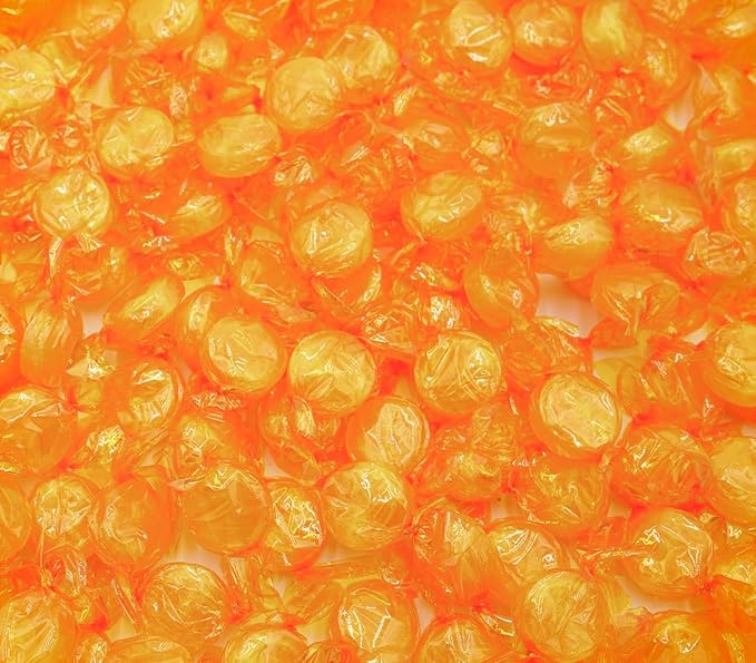 BUTTERSCOTCH Hard Candy Discs 2 lb – Bulk Bag, Sweet & Buttery Flavor, Individually Wrapped (146 Pieces)