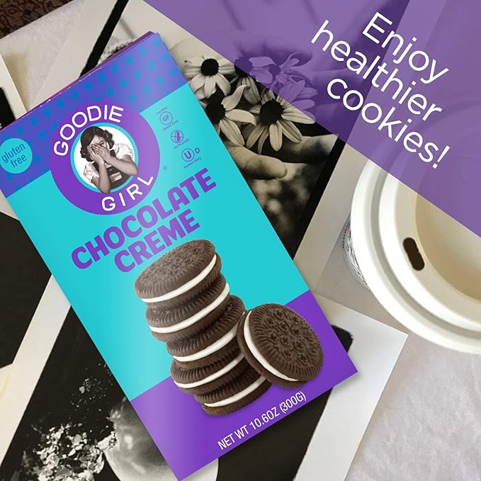 Goodie Girl Gluten Free Cookies, Chocolate Crème, Certified Gluten Free, Peanut Free, Egg Free and Kosher (10.6oz Boxes, Pack of 6)