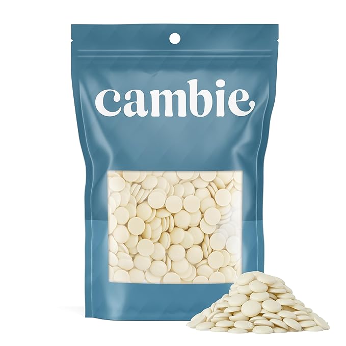 Cambie White Chocolate Melts – 2 Pounds of Melting Chocolate Wafers for Dipping, Molding & Baking Chocolates – Smooth and Creamy Candy Melts