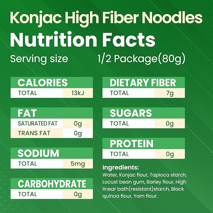 Ketoslim Mo Konnyaku Noodles High Fiber Keto Pasta Alternative Low Carb Vegan Sugar-Free 1 Pack