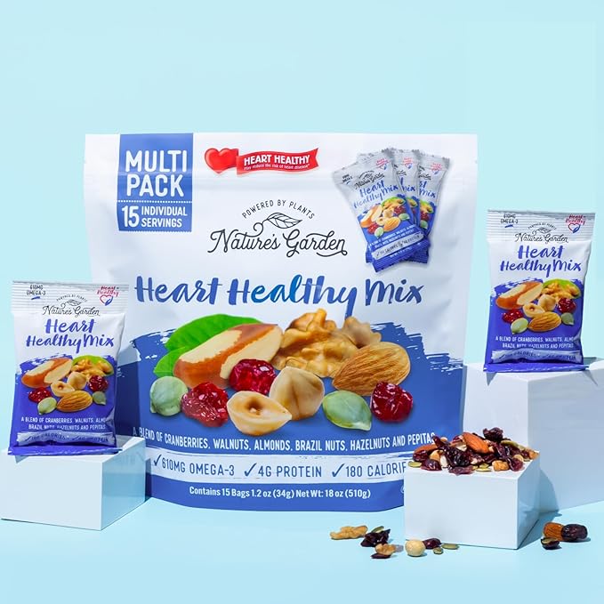 Nature's Garden Heart Healthy Mix Single Serve, 18 Ounce (1.2 Ounce x 15 count)