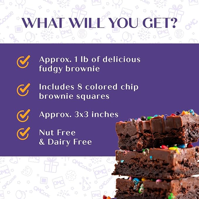 Get Well Soon Gift Basket Chocolate Brownies Cookies Food Gift Treats For Men Women Kids Individually Wrapped Care Package After Surgery | Nut Free | Fresh Bakery Feel Better Cake