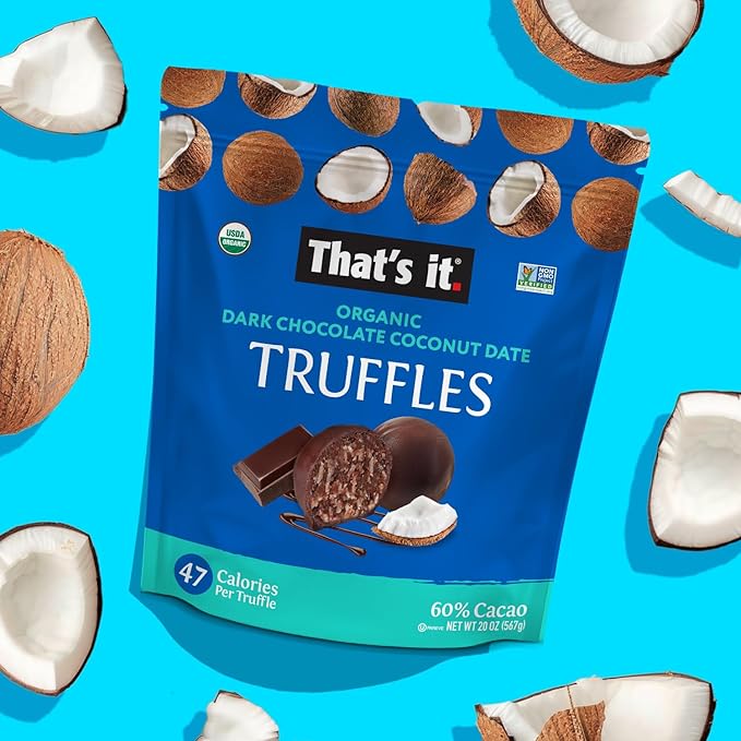 That's it. Organic Chocolate 100% Plant-Based, Vegan, Gluten-Free, All Natural (20 OZ) (Coconut Date)